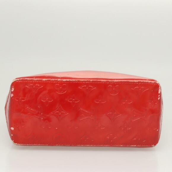 LOUIS VUITTON Monogram Vernis Reade PM Hand Bag Red Rouge M91088 - Picture 9 of 12